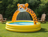 Aufblasbare PVC-Schwimmbecken für Kinder im Garten, tragbar, Tiermotiv