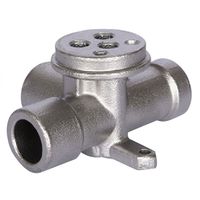 Corps de vanne de collecteur hydraulique multi-ports en aluminium moulé par gravité, usiné CNC, pour petites séries OEM, pièces industrielles pour fluides