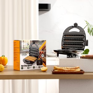 เครื่องทำฮอทดอกไฟฟ้า เครื่องย่างสองด้านแบบไม่ติดกระทะ มาตรฐานยุโรป 220V - Product Image 4