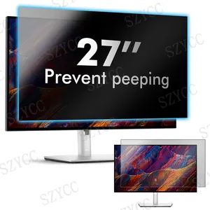 Computer Privacy Screen 27Inch 16:9 Dell Widescreen Monitor Removable Eye Protection Anti Glare Blue Light Screen Privacy Shield