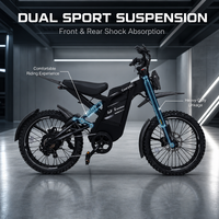 Modèle 2027, best-seller Alibaba, vitesse 25 km/h, moto tout-terrain homologuée en Europe pour adultes, vélo électrique à pneus larges, longue portée, GT2000 OUXI
