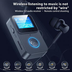 2024 HG vendita calda C33 senza fili <span class=keywords><strong>Bluetooth</strong></span> compatibile 5.0 ricevitore Audio 3.5mm Aux adattatore per musica Audio con Display a schermo - Product Image 3