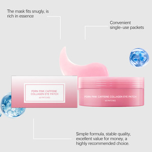 Patchs pour les <span class=keywords><strong>yeux</strong></span> au collagène et à la caféine <span class=keywords><strong>rose</strong></span> PDRN, 60 patchs - Product Image 5