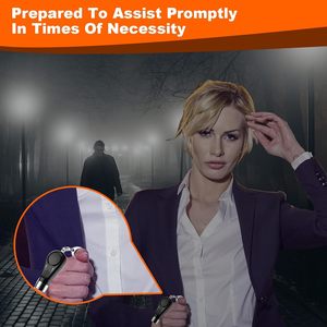 135DB ha condotto le donne portatili di autodifesa di emergenza portachiavi ricaricabile di sicurezza personale di allarme con spia di allarme SOS lampeggiante - Product Image 4