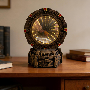 Lampe de nuit 3D Stargate Atlantis, modèle en résine, peinte à <span class=keywords><strong>la</strong></span> main, LED, ornement de bureau, décoration de chambre à coucher, cadeau pour <span class=keywords><strong>la</strong></span> maison - Product Image 4