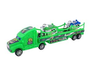 Jinming Nouveauté Tracteur Inertiel Transportant 2 Véhicules d'Ingénierie Dinosaures Jouets de Voiture à Propulsion par Frottement - Product Image 4