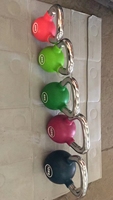 Venta al por mayor logotipo personalizado color hueco competición kettlebell para Fitness y entrenamiento de fuerza levantamiento de pesas kettlebell