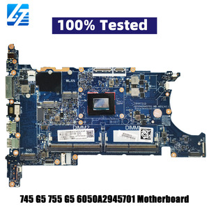 Para HP EliteBook 745 G5 755 G5 placa base de computadora portátil 6050A2945701 <span class=keywords><strong>AMD</strong></span> Chipset integrado DDR4 R3 R5 R7 CPU 100% completamente probado - Product Image 1