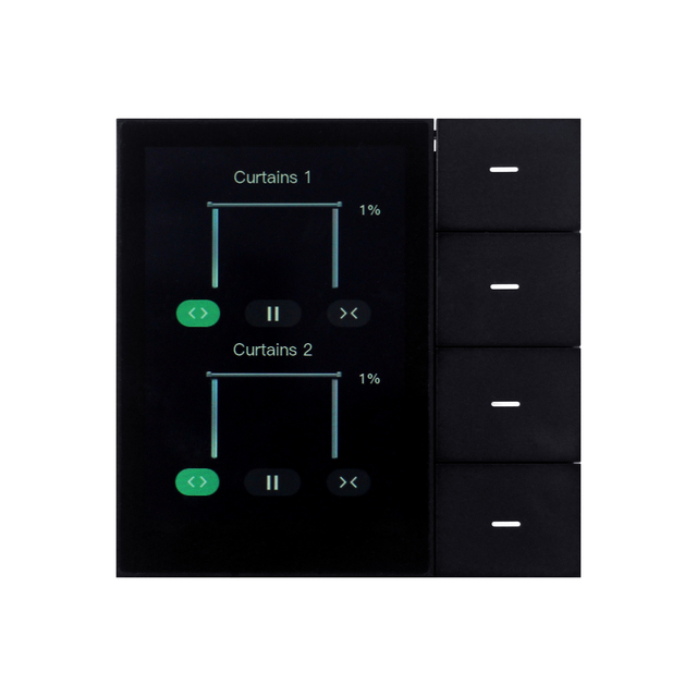T Wholesale 4-CH Wall Music Intercom Switch Tuya Smart Home Audio Smart Control Panel with 4-channel Light Control Relay