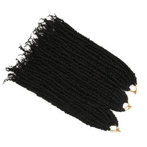La fibra resistente al calor negro Premium bomba primavera pasión giro Crochet trenza de cabello sintético - Product Image 1