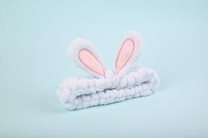 Bandeau de maquillage avec oreilles de lapin pour femmes, élastique, doux, pour le visage - Product Image 3