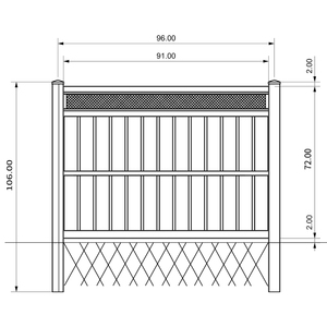 Lifetime Warranty Pvc Semi Privacy <strong>Fence</strong> Customize/<strong>fence</strong> <strong>Ideas</strong>/<strong>fence</strong> Designs - Product Image 3