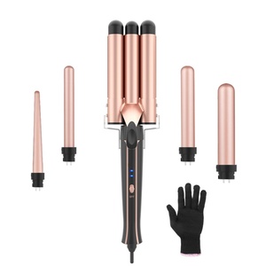 Rizador de Pelo Eléctrico Moderno para Salón, Rizador de Pelo de Tres Tubos, Rizador de Pelo de Triple Barril - Product Image 2