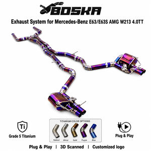 Válvulas OEM Boska, Sistema de Escape para Mercedes-Benz E63/E63S AMG W213 4.0TT 2016-2023, Tubo de Titanio, Silenciador Catback, Sonido Dinámico - Product Image 1