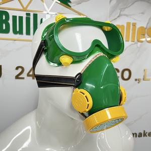Masker debu dua Filter, <span class=keywords><strong>Respirator</strong></span> Gas ganda untuk pekerja konstruksi tukang las perlindungan keselamatan dapat dipakai ulang - Product Image 6