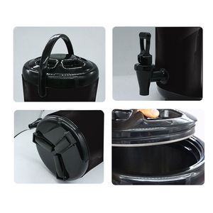 DB 4X 10L Dispensador de barril de té de la leche de acero inoxidable aislado Sistema de servicio de bebidas frías y calientes - Product Image 6