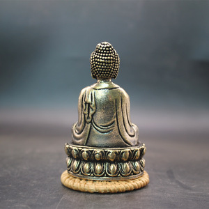 Ruilang Shakyamuni Buddha Statue Brass Casting Handmade Office Desk Decoration Craft Ornament - Product Image 3