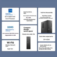 Ordinateur de bureau Dell ECS1250 d'origine, processeur Core I3, RAM DDR5, SSD NVMe, ordinateur pour la maison, le bureau et les entreprises + ensemble moniteur 21,5 pouces