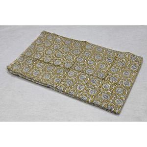 Mustard Yellow Cotton <b>Fabric</b> Floral Block Print Woven <b>Medium</b> Weight 43/44 Inches Width - Product Image 5