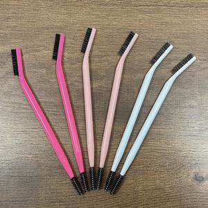 <span class=keywords><strong>Brocha</strong></span> Doble para Cejas con Aplicador de Rímel, Colores Blanco, Rosa y Negro, Marca Privada para Lápiz de Cejas - Product Image 5