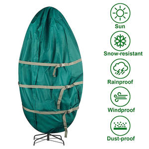 Durable <strong>Christmas</strong> <strong>Tree</strong> <strong>Storage</strong> <strong>Bag</strong> up to 6ft Tall Heavy Duty Zipper Adjustable Straps Dust Moisture Protection Oxford Canvas - Product Image 6