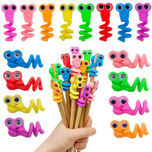 Hot Selling PVC Animal Pen Toppers Pen Caps Toy Classic Promotional Toys Pencil Toppers School Prizes Birthday Gifts Toys