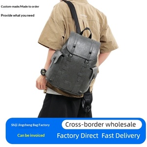 <span class=keywords><strong>Sac</strong></span> à <span class=keywords><strong>dos</strong></span> professionnel élégant pour <span class=keywords><strong>homme</strong></span> 20-35L en PU à motif pied-de-poule, style coréen, pour ordinateur portable, avec bandoulière incurvée, collection Printemps 2026 - Product Image 2