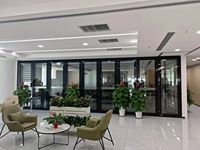 Système de cloison en verre de haute qualité, cadre en aluminium, épaisseur 65 mm, design modulaire, panneau pour espaces commerciaux extérieurs, chambre à coucher