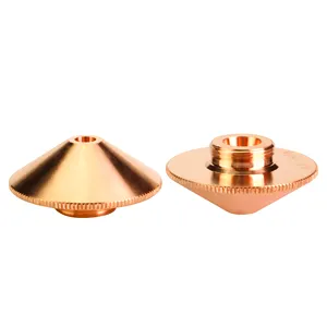 T2 Red Copper RT A D32H15 High Speed Nozzles High Speed Double/Single Layer Fiber Laser Cutting Nozzles For CNC Fiber