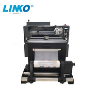 Imprimante DTF Linko nouvelle génération 300 mm avec 2 têtes d'impression XP600 et machine à secouer la poudre