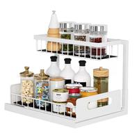 Neues Design 2-Tier Organi zador Ausziehbarer Schrank unter Waschbecken Organizer und Lagerung für die Küche