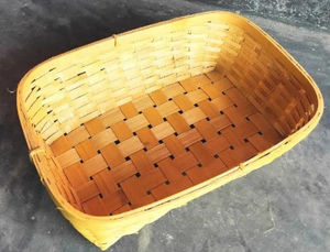 Plateau de boulangerie à pain en bambou durable fabriqué à la main petit plateau de présentation en bambou de service à domicile de haute qualité en gros - Product Image 2