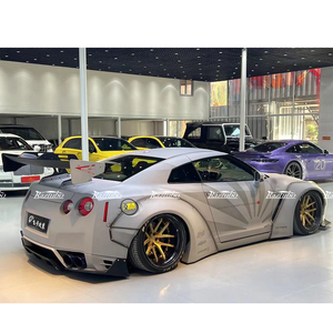 Offre Spéciale LB style kit carrosserie <span class=keywords><strong>pare</strong></span>-chocs diffuseur spoiler garde-boue large pour Nissan GTR35 - Product Image 6