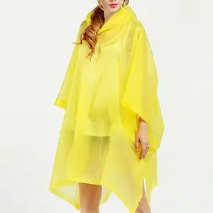 Hot Sale Hooded Poncho Factory Fornecimento Direto Alta Qualidade Eva Raincoat Impermeável Casacos Reutilizáveis Rain Jacket