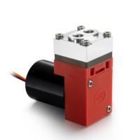 Pompe à micro-diaphragme pour échantillonnage chimique, résistante à la corrosion et à la chaleur, personnalisable en gros, mini-pompe à gaz 24V, tête en acier inoxydable 304