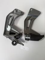 Nouveau repose-pieds arrière en alliage d'aluminium argenté de haute qualité pour Yamaha LYM110 C8 110cc X-1