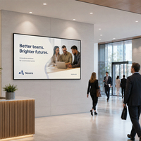 Écran d'affichage numérique mural pour banques et bureaux de 32'' et 43'' |   Lecteur multimédia intelligent Android 4K avec CMS gratuit