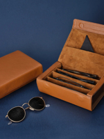 Étui à lunettes de soleil en daim pour voyage, boîte de rangement anti-poussière, emballage en cuir personnalisé avec logo, étui à lunettes de soleil avec aimant