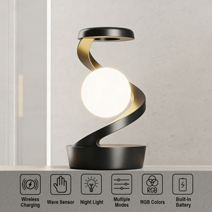 Lampe de table à détection de mouvement <span class=keywords><strong>M1</strong></span> LED sans fil rechargeable avec chargeur sans fil, veilleuse, lampe de chevet, décoration d'intérieur USB - Product Image 3