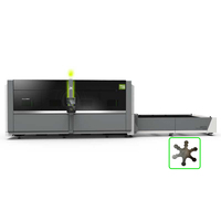 Machine de découpe laser en Fiber de carbone, double lit, 1000w, 2000w, 3000w, avec couvercle