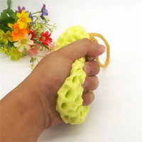 Éponge naturelle en laine de mer pour enlever la peau morte et exfolier masseur douche Pouf brosse de nettoyage mousse pour le lavage du corps et du visage
