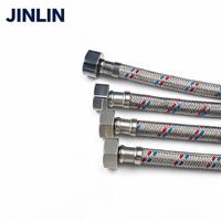 Tuyau flexible en acier inoxydable tressé JINLIN pour la connexion de robinet de salle de bain, de toilettes et de chauffe-eau