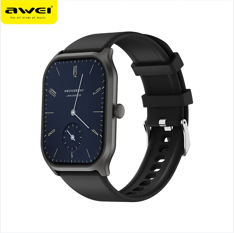 Awei S-7 2.01" TFT Full Screen Touch Bt 5.2 Manufacture Wholesale Remote Control Women Smart Fitness Tracker Watch S-7