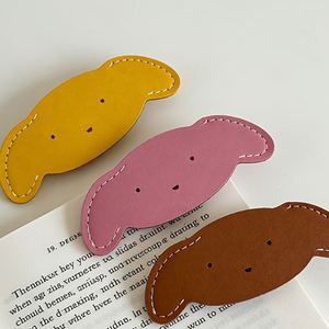 Cheap PU Leather Cute Corner Page <b>Bookmarks</b> Book Accessories for Reading Lovers Dog Leather Page Marker for Gifts - Product Image 1