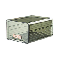 Boîte de rangement pour cuisine réfrigérateur Boîte de conservation des aliments congelés de style tiroir Couvercle de ruban adhésif transparent Boîte à oeufs de rangement rectangulaire