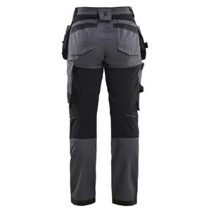 BLAKLADER - 713218329600C48 Pantalones artesanos de mujer con elástico Gris medio-PANTALÓN DE TRABAJO EAN 7330509924211 - Product Image 2