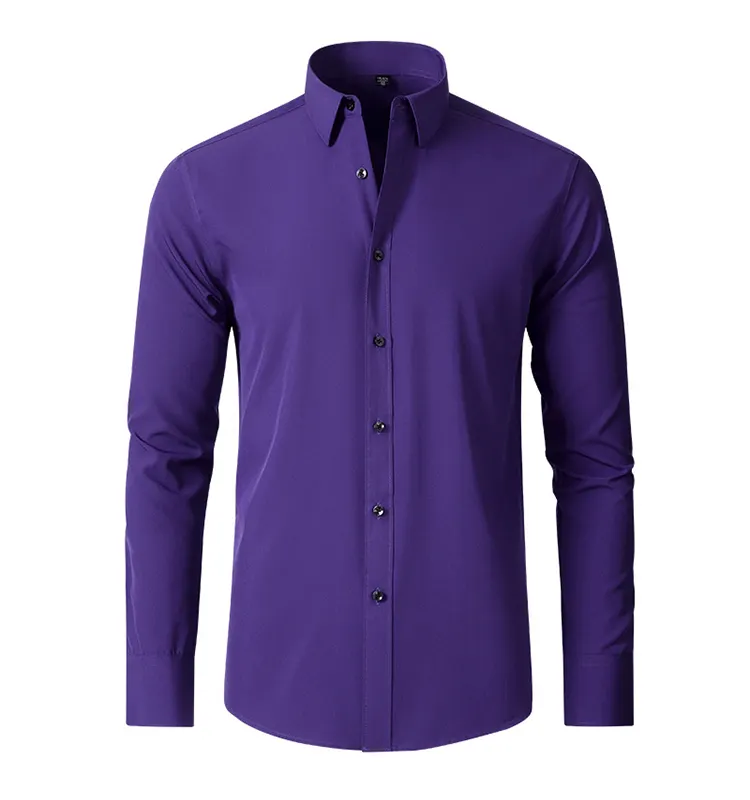 OEM/ODM Custom Multicolor Formal Dress Designers Long Sleeve 100% Polyester Business Men Shirt