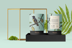 Contenedor de velas de lujo personalizado hecho a mano, tarros biodegradables con caja cilíndrica de embalaje de té reciclable, tapa de tarros de papel de regalo - Product Image 3