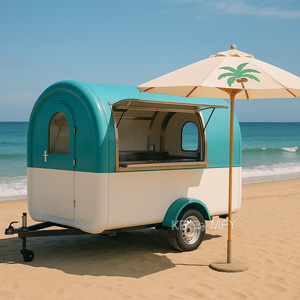 Remorque de cuisine mobile multifonctionnelle entièrement équipée pour la restauration rapide, les barbecues et les confiseries, idéale pour les industries de vente au détail - Chariot de concession de hot-dogs pour l'extérieur - Product Image 5