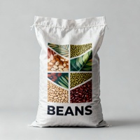 Sacs en polypropylène tissé traçables de taille et d'impression personnalisées, sacs de 25 kg très résistants pour le stockage des céréales, du soja, du riz et de la farine